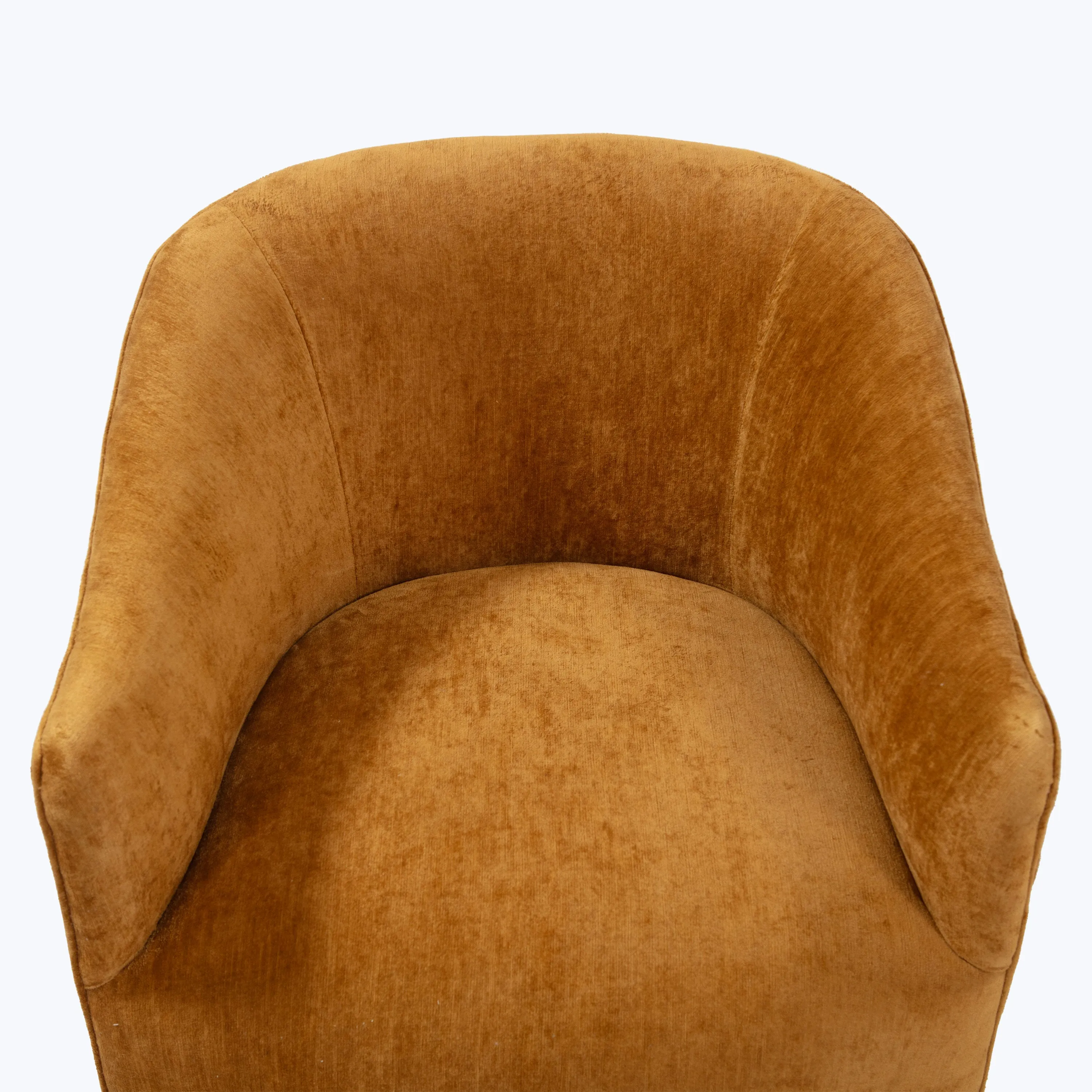 Ava Wood Plinth Swivel Chair
