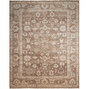 Beige & Brown Essentials Traditional Cotton Blend Rug