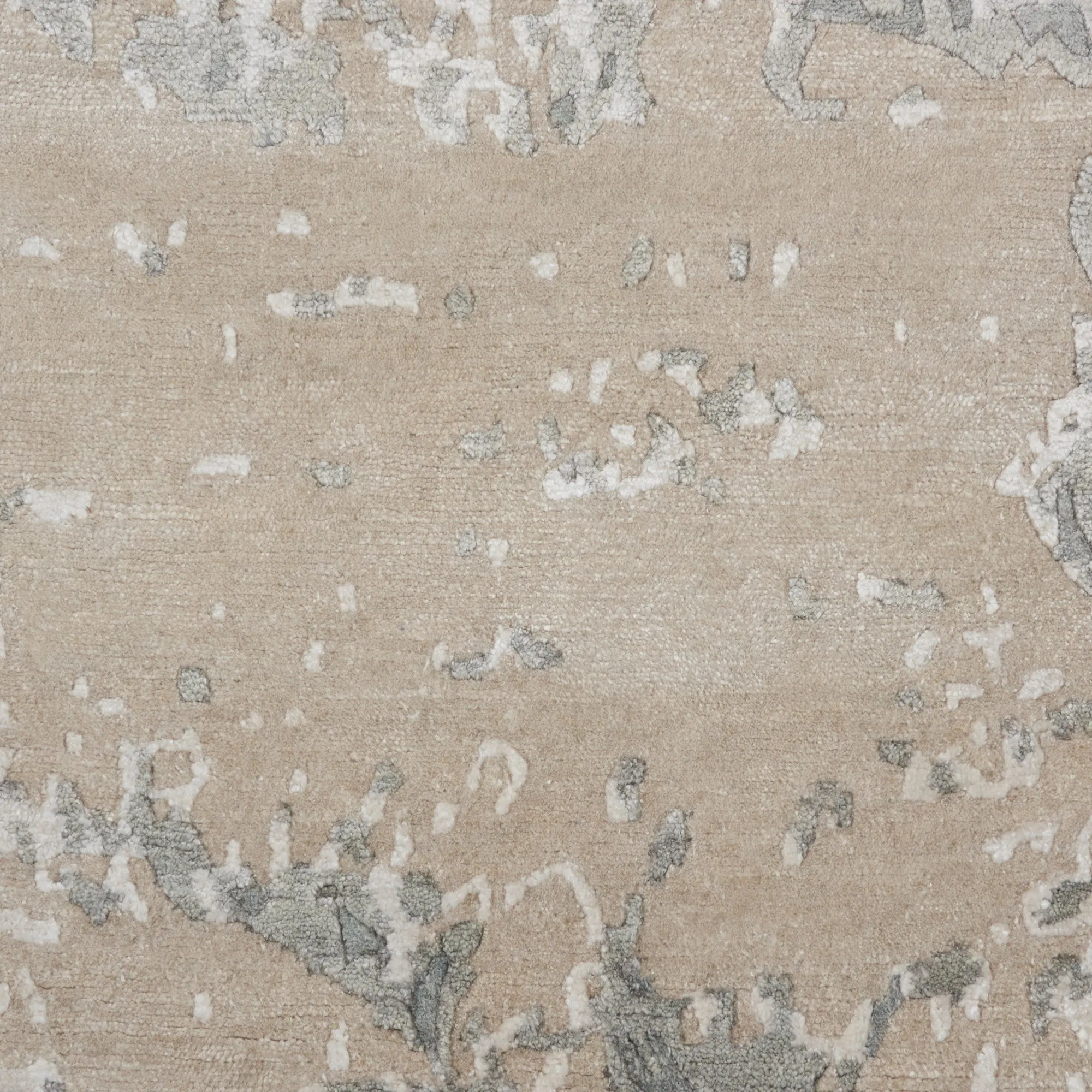 Beige Essentials Abstract Modern Wool Blend Rug