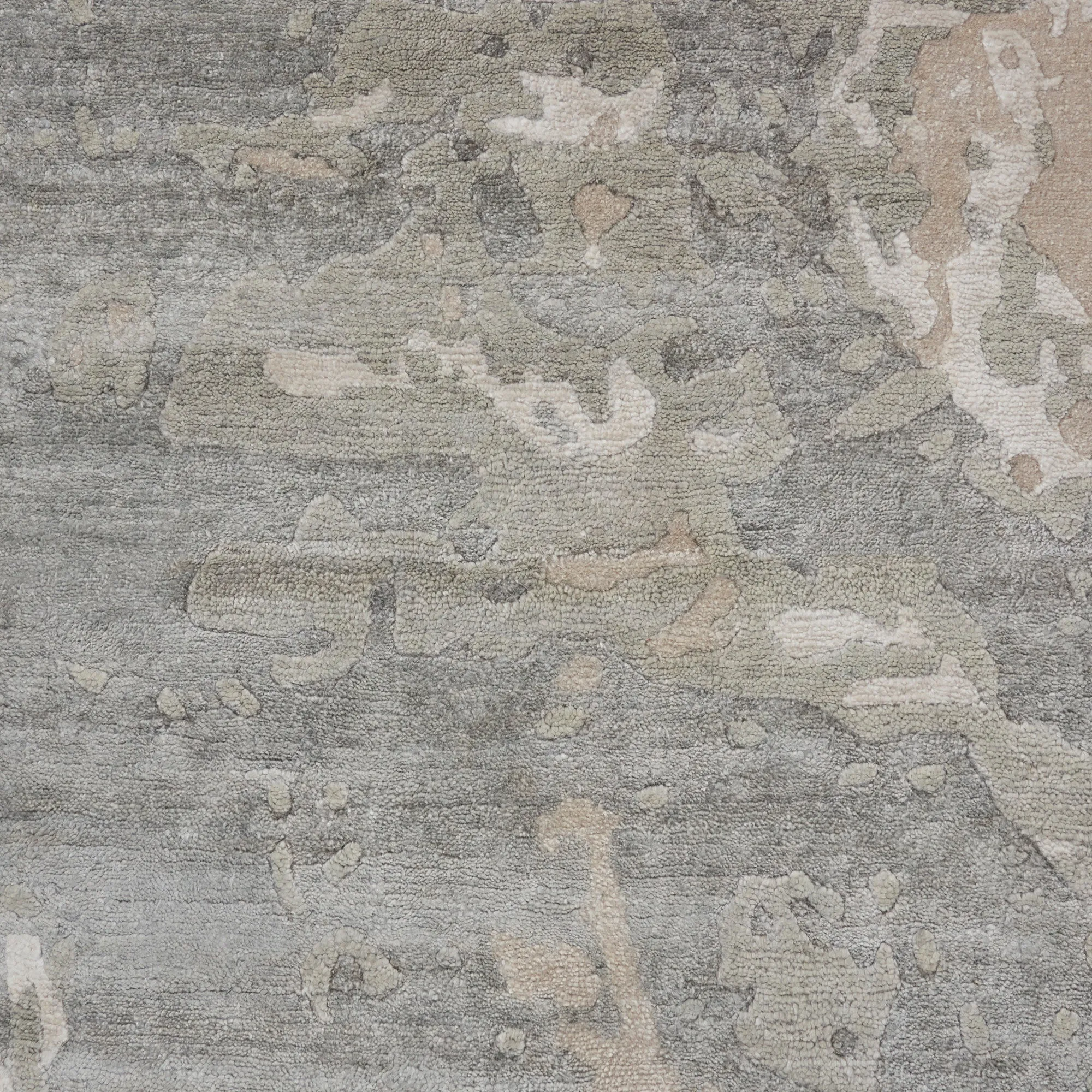 Beige Essentials Abstract Modern Wool Blend Rug