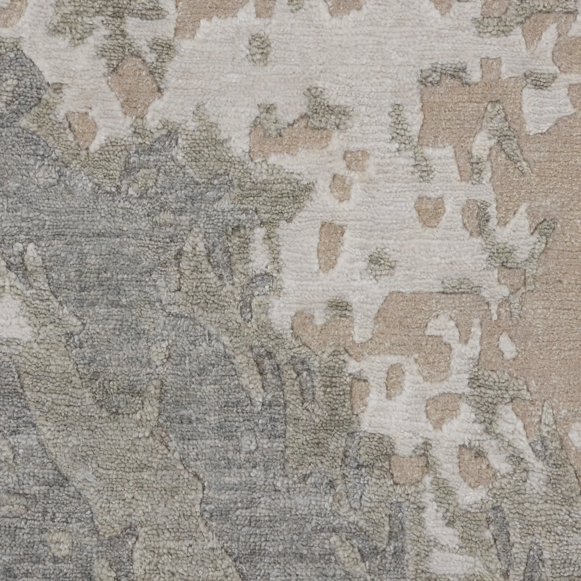 Beige Essentials Abstract Modern Wool Blend Rug