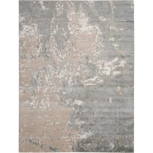 Beige Essentials Abstract Modern Wool Blend Rug