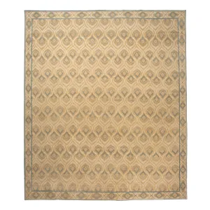 Beige Flatweave Silk Rug - 15' x 17'