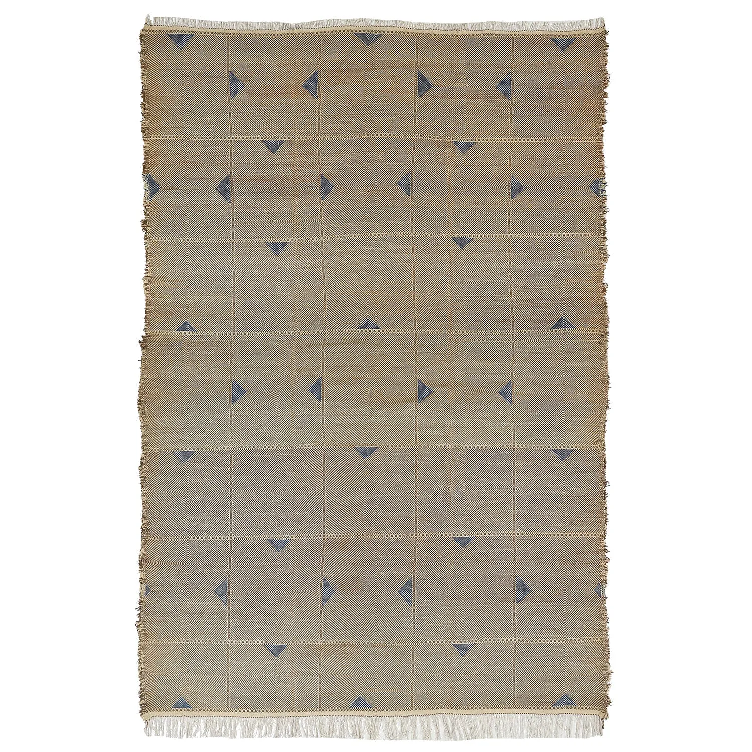Beige Moroccan Wool Rug - 12'1" x 19'1"