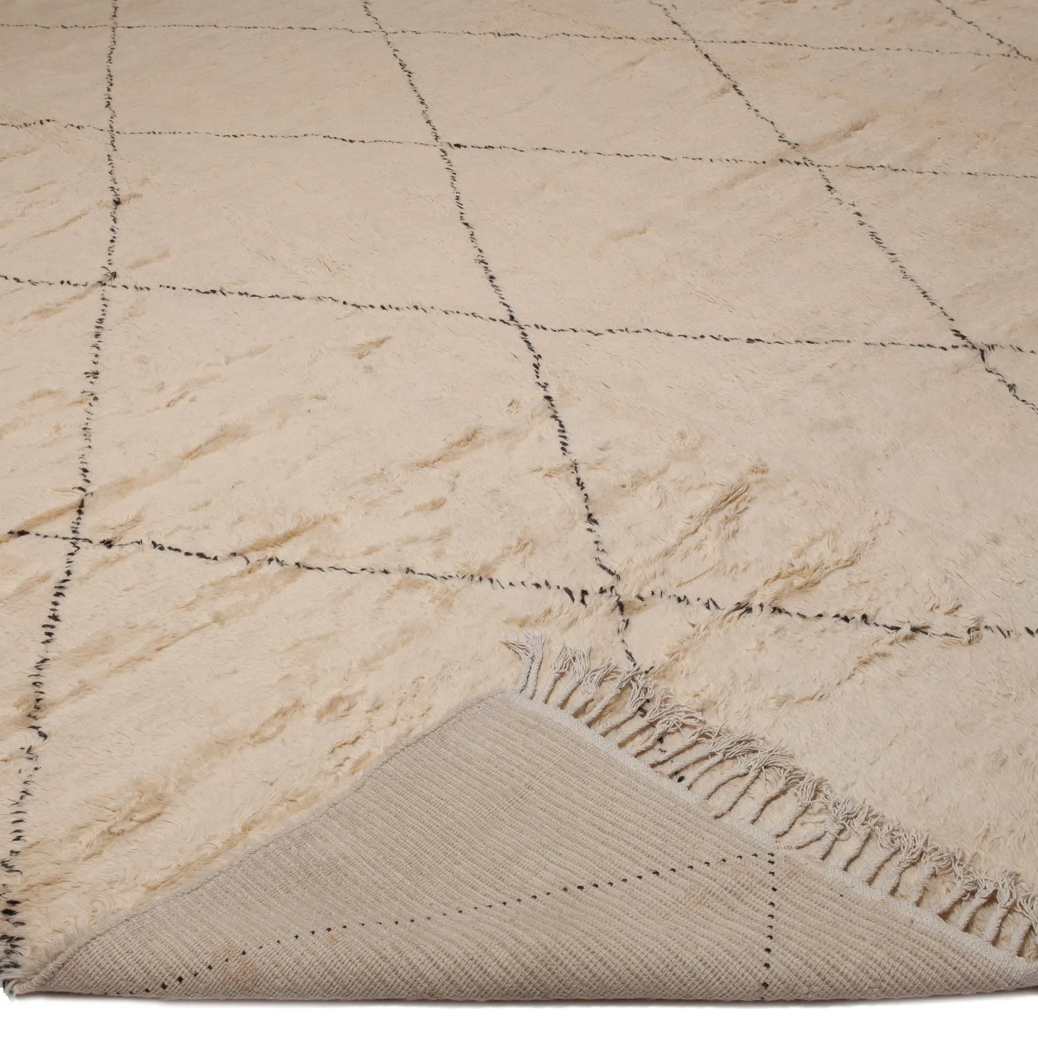Beige Moroccan Wool Rug - 20' x 30'