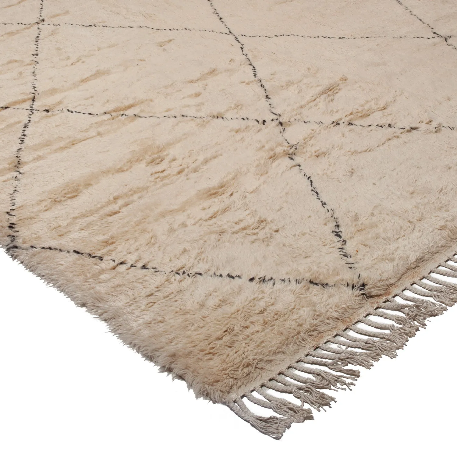 Beige Moroccan Wool Rug - 20' x 30'