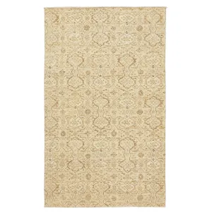 Beige Overdyed Wool Rug - 5' x 8'