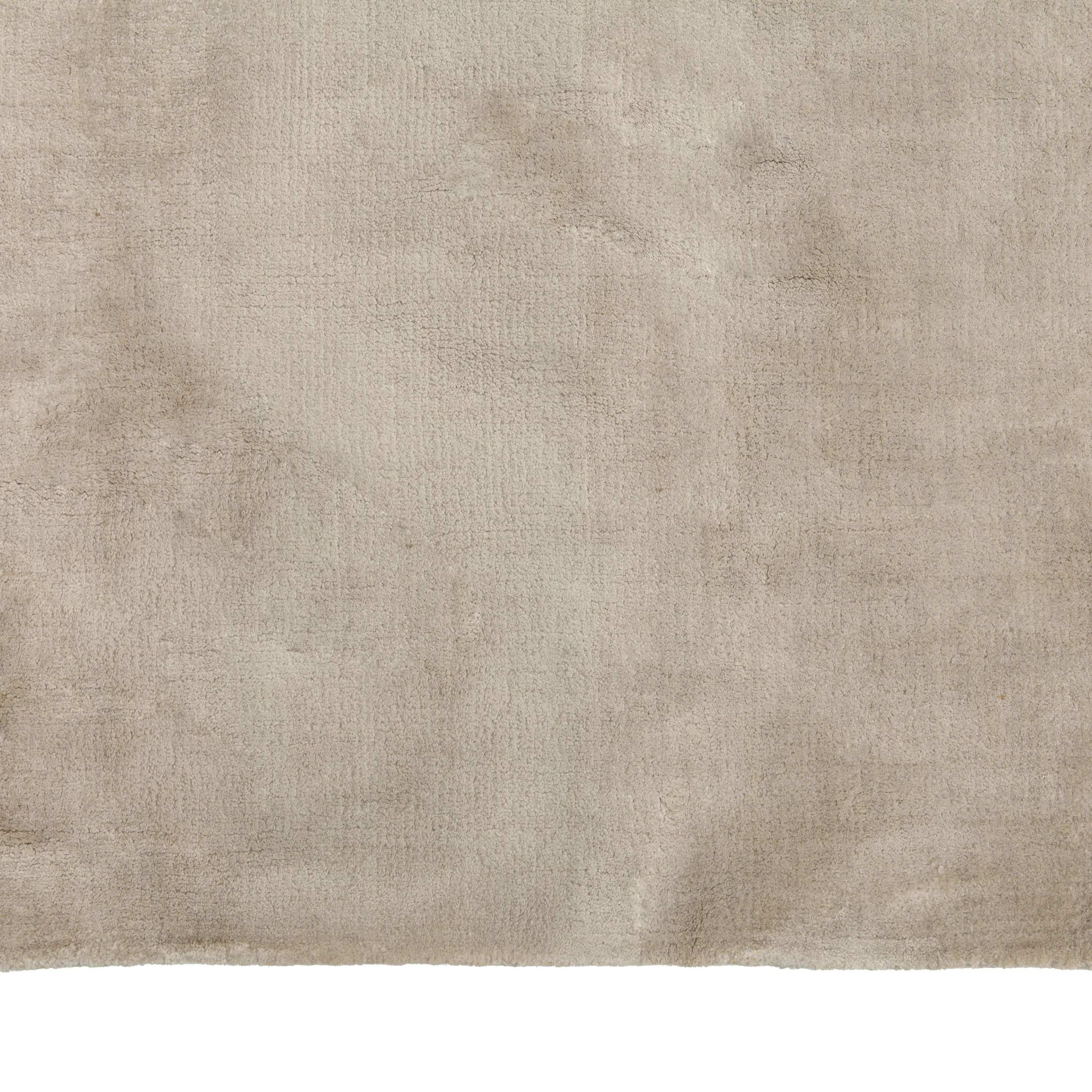 Beige Solid Tibetan NuSilk Rug - 12' x 15'