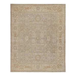 Beige Traditional Silk Rug - 11'10" x 14'11"