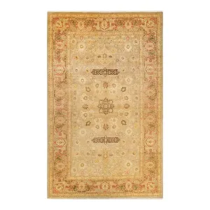 Beige Traditional Wool Rug - 8'4" x 13'7"