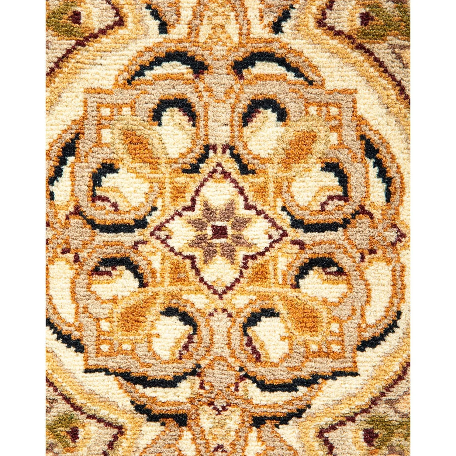 Beige Traditional Wool Rug - 9'4" x 10'1"