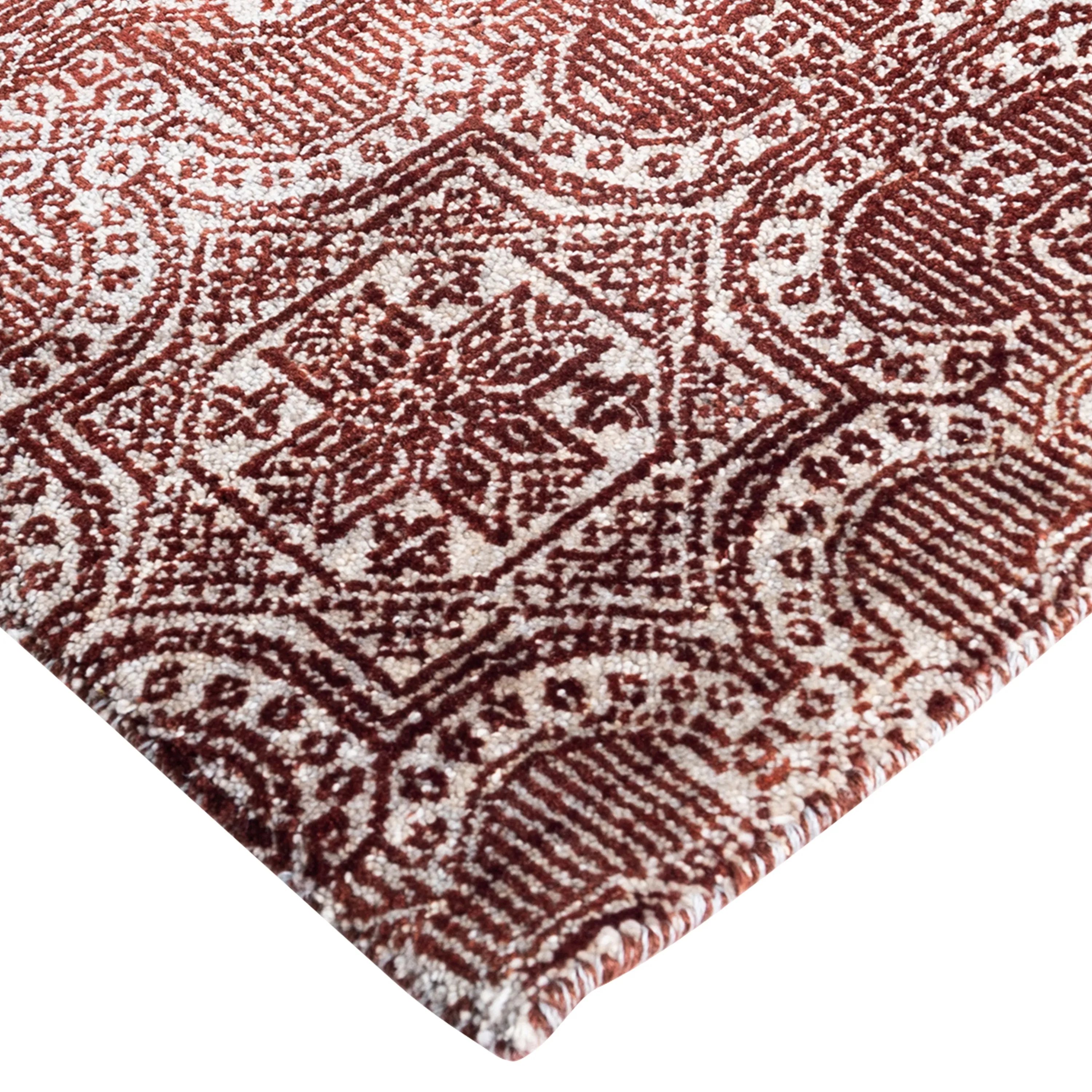 Beige Transitional Wool Rug - 8'2" x 10'2"