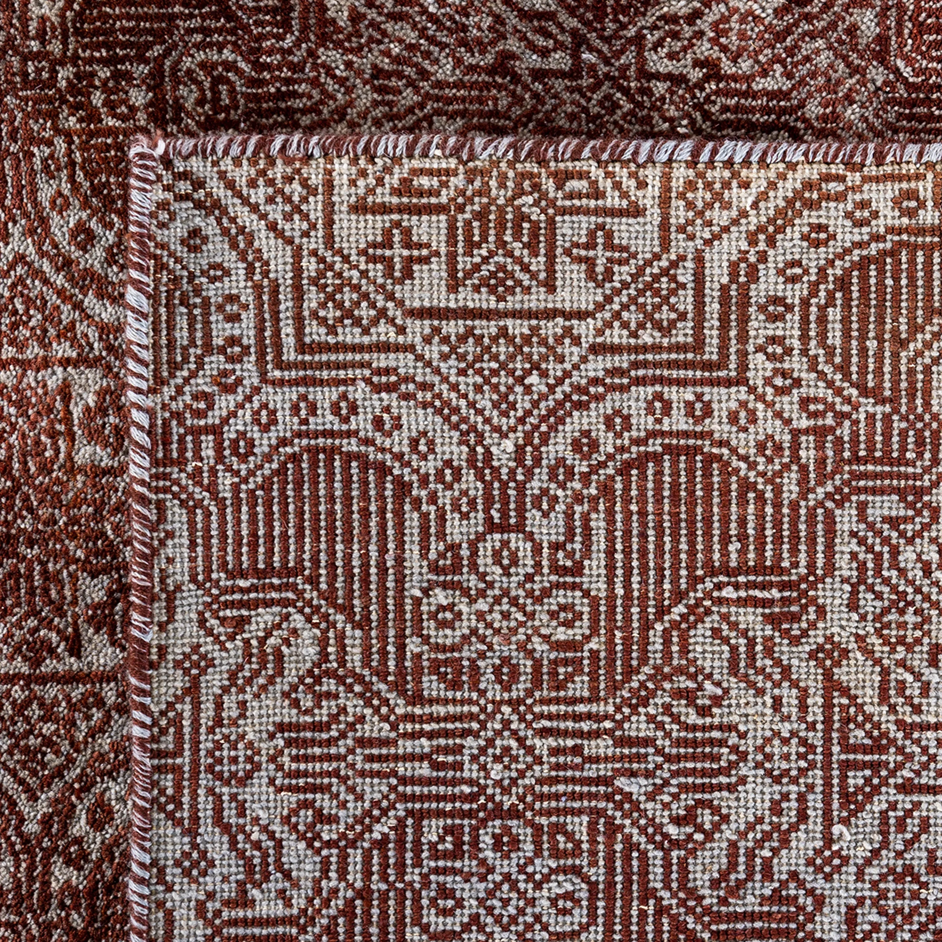 Beige Transitional Wool Rug - 8'2" x 10'2"