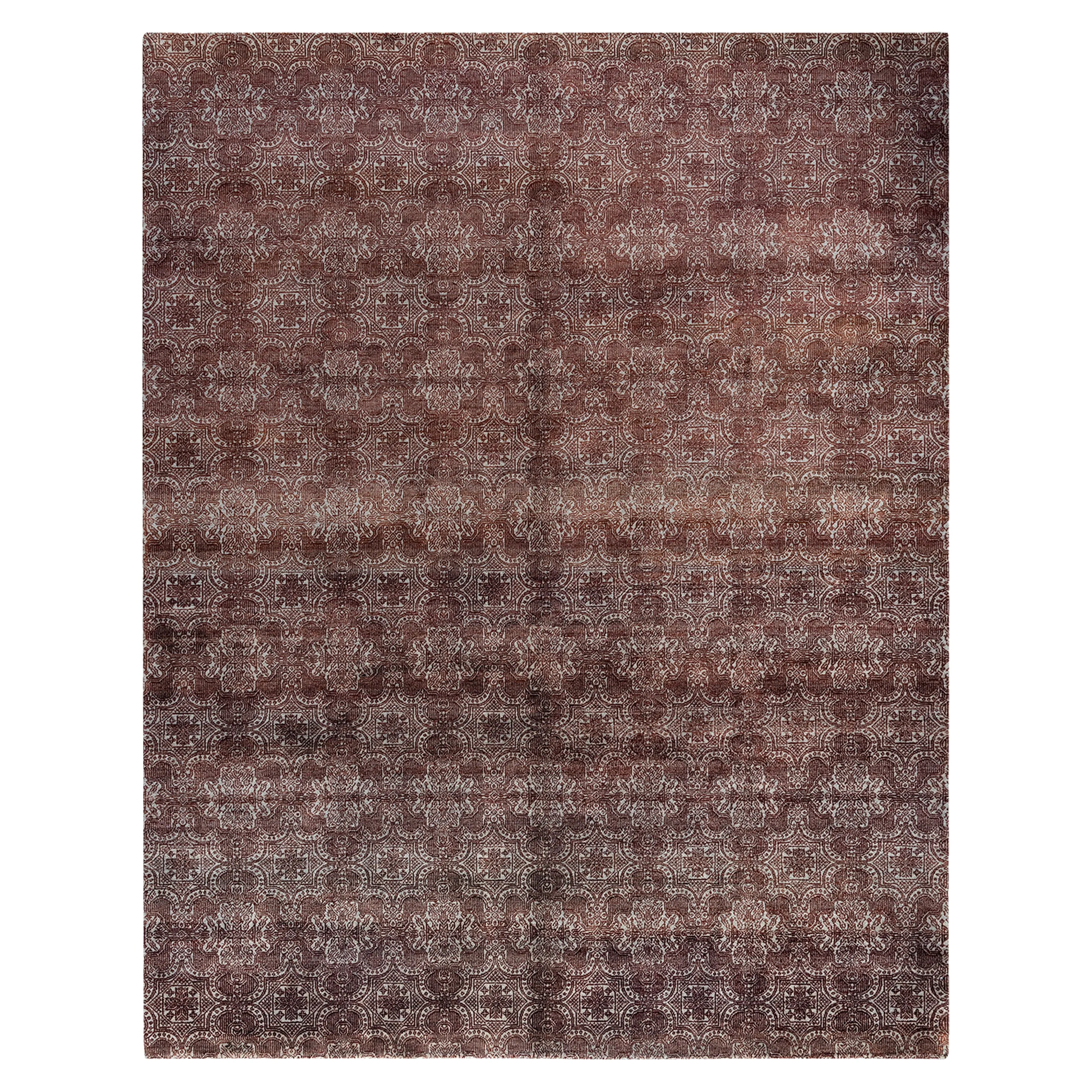 Beige Transitional Wool Rug - 8'2" x 10'2"
