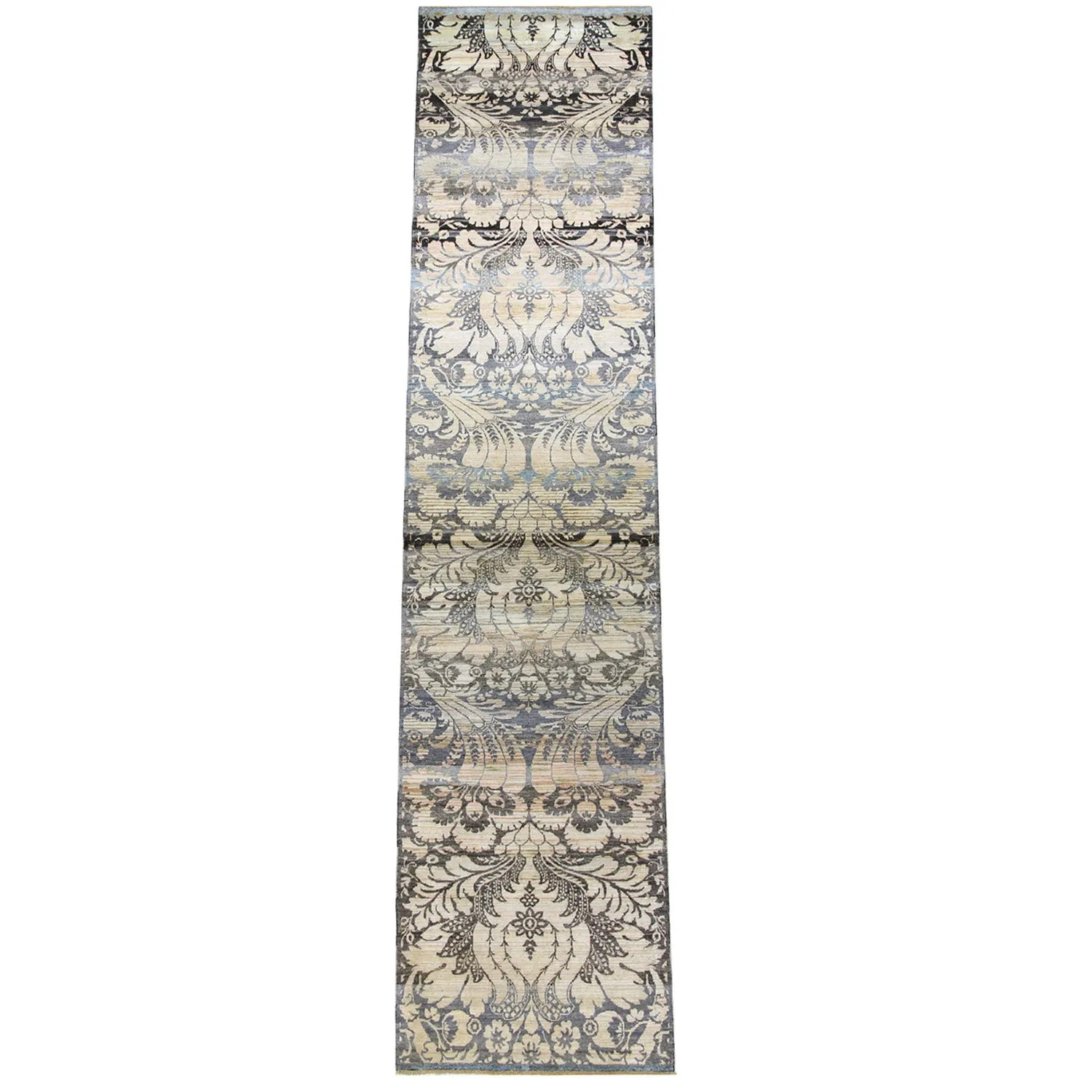Black Alchemy Transitional Silk Runner - 3' x 15'6"