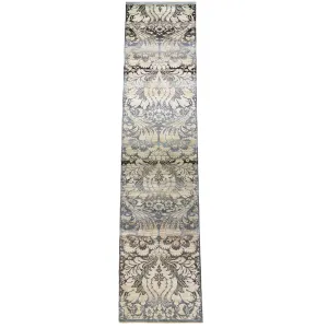 Black Alchemy Transitional Silk Runner - 3' x 15'6"