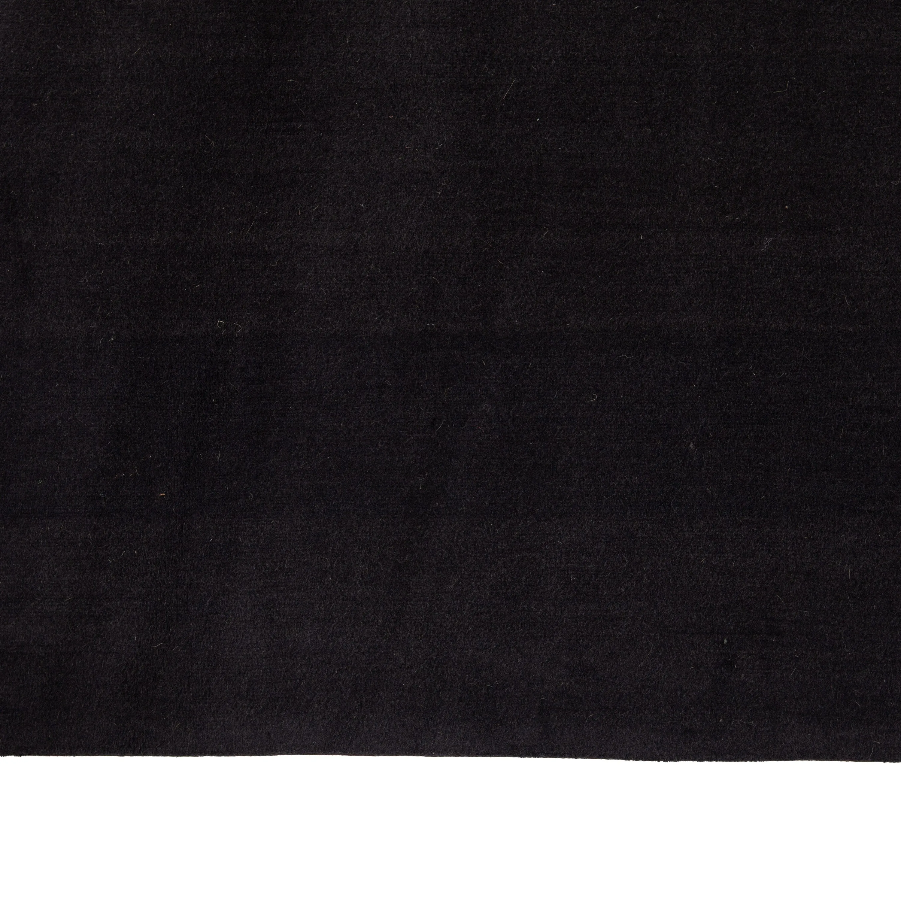 Black Solid Tibetan Pashmina Rug - 14'4" x 18'