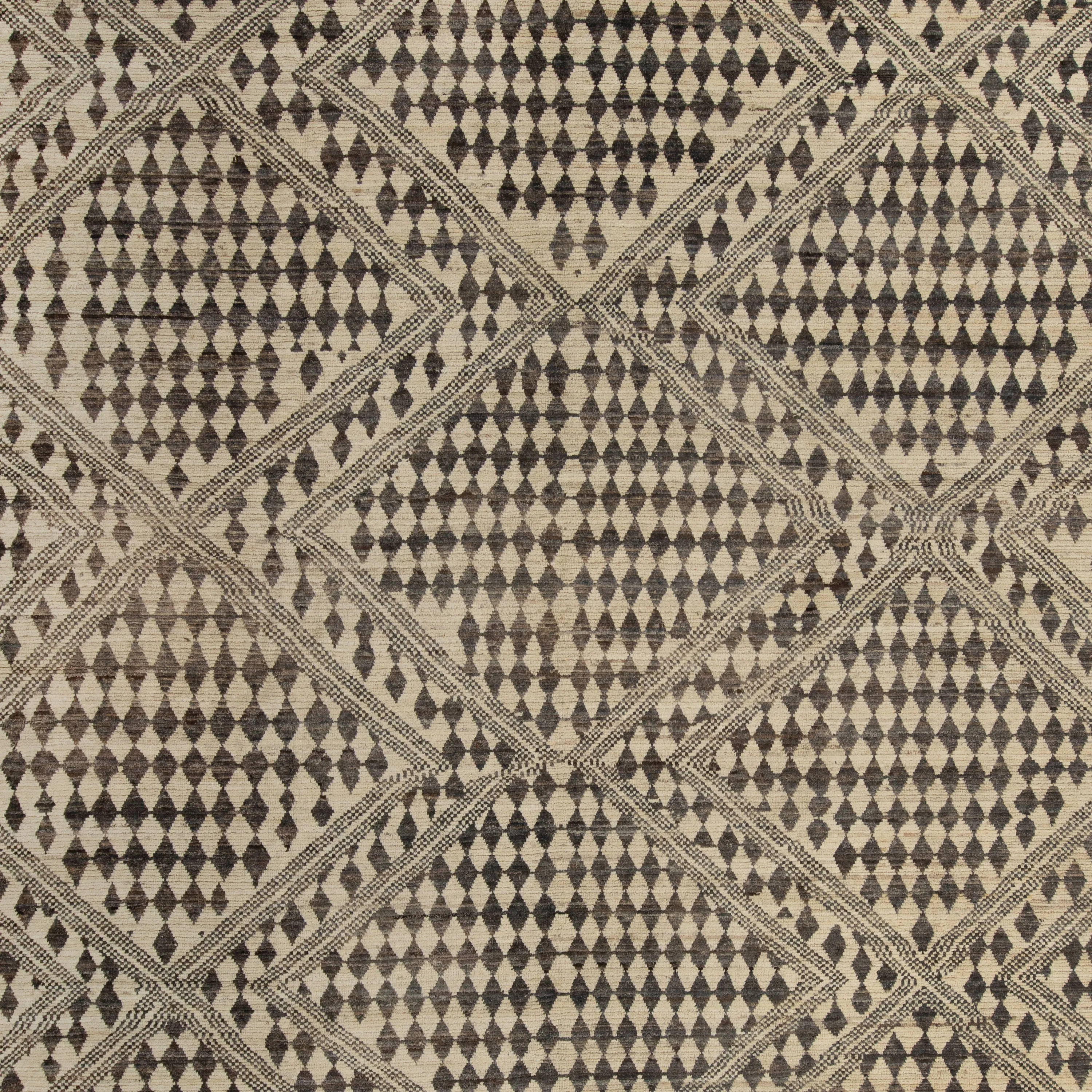Black Zameen Transitional Wool Rug - 13'10" x 16'3"