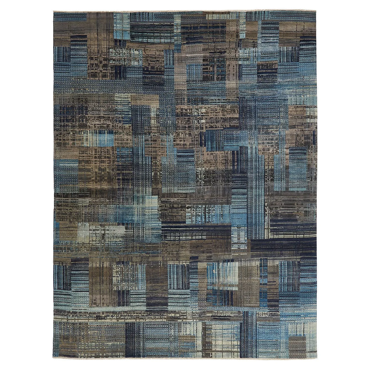 Blue Alchemy Transitional Wool Silk Blend Rug - 11'1" x 14'3"