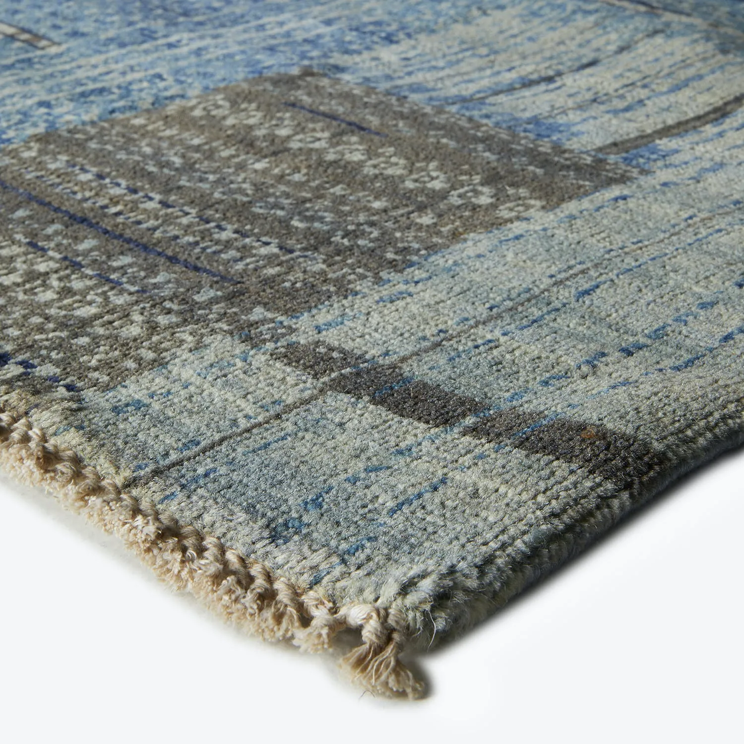 Blue Alchemy Transitional Wool Silk Blend Rug - 11'1" x 14'3"