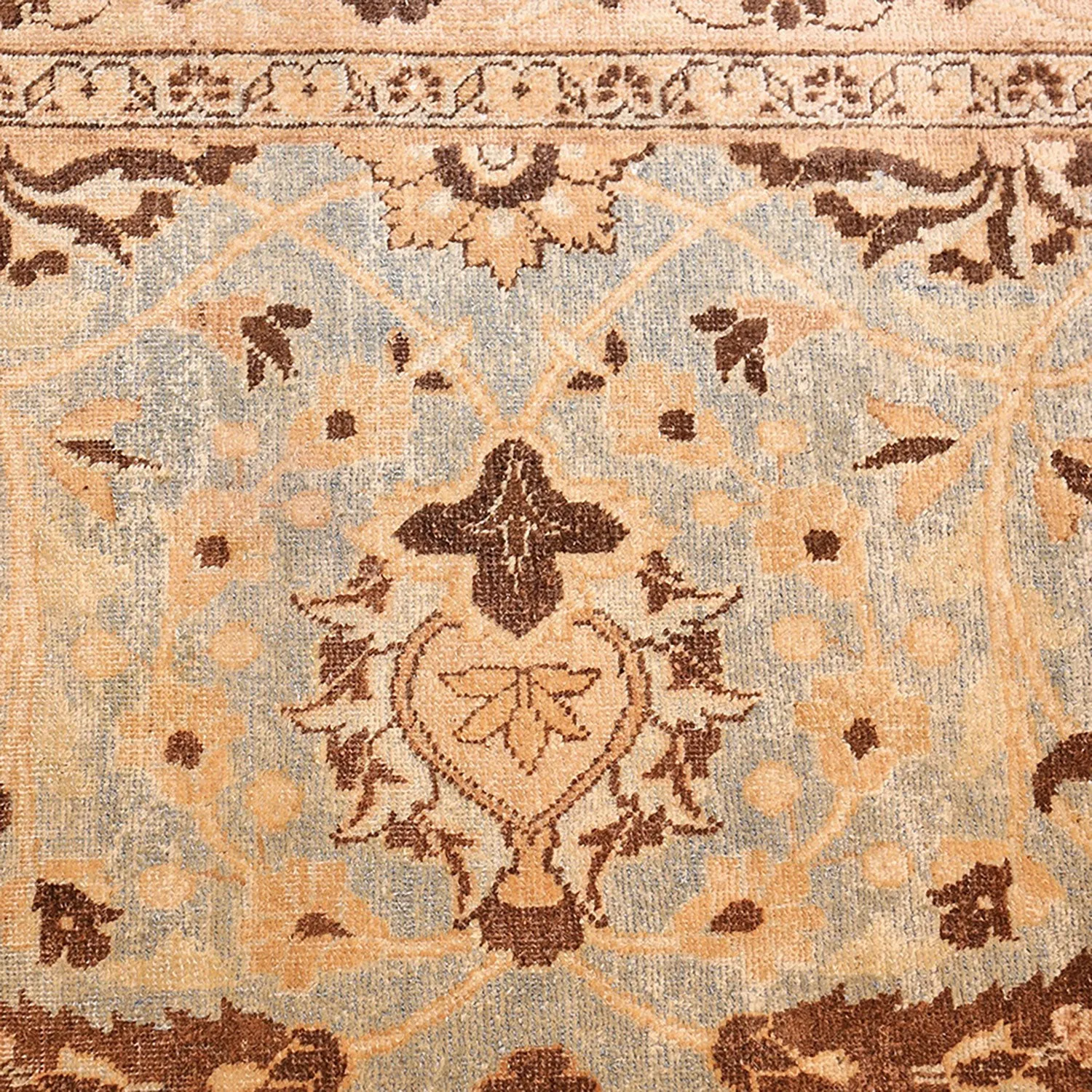 Blue Antique Persian Khorassan Rug - 11'9" x 15'0"