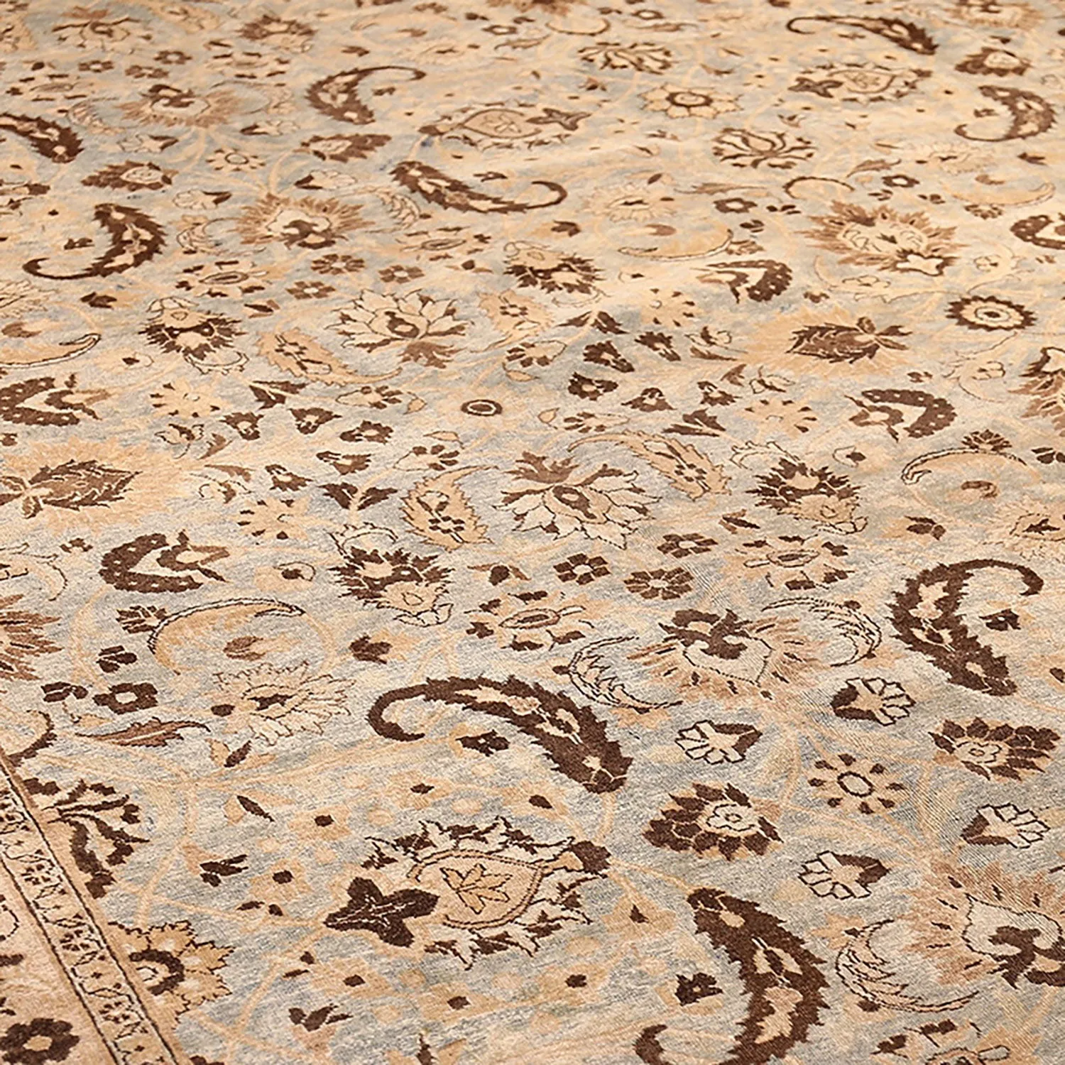 Blue Antique Persian Khorassan Rug - 11'9" x 15'0"