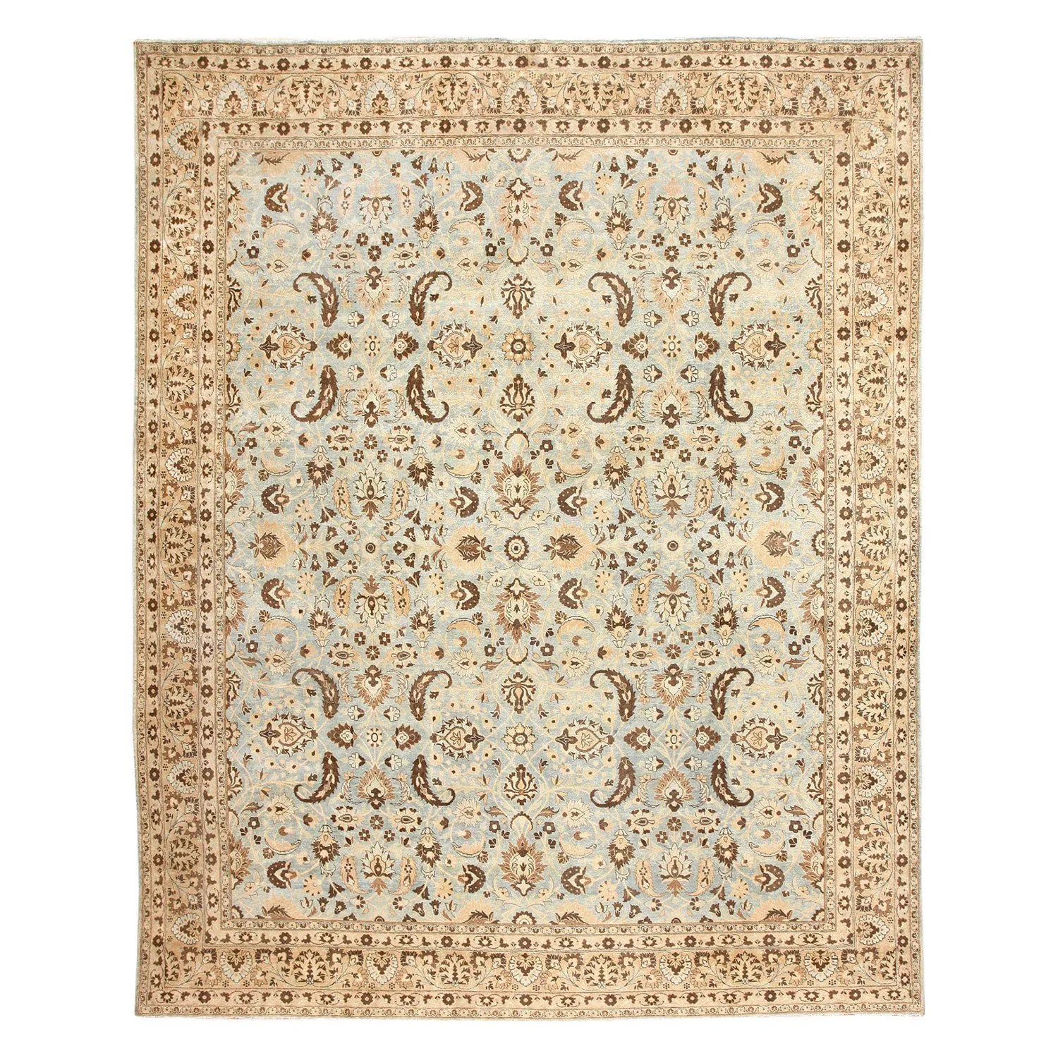 Blue Antique Persian Khorassan Rug - 11'9" x 15'0"