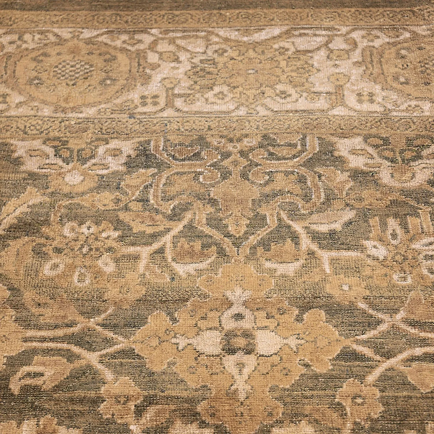 Blue Antique Persian Sultanabad Rug - 11'4" x 16'10"