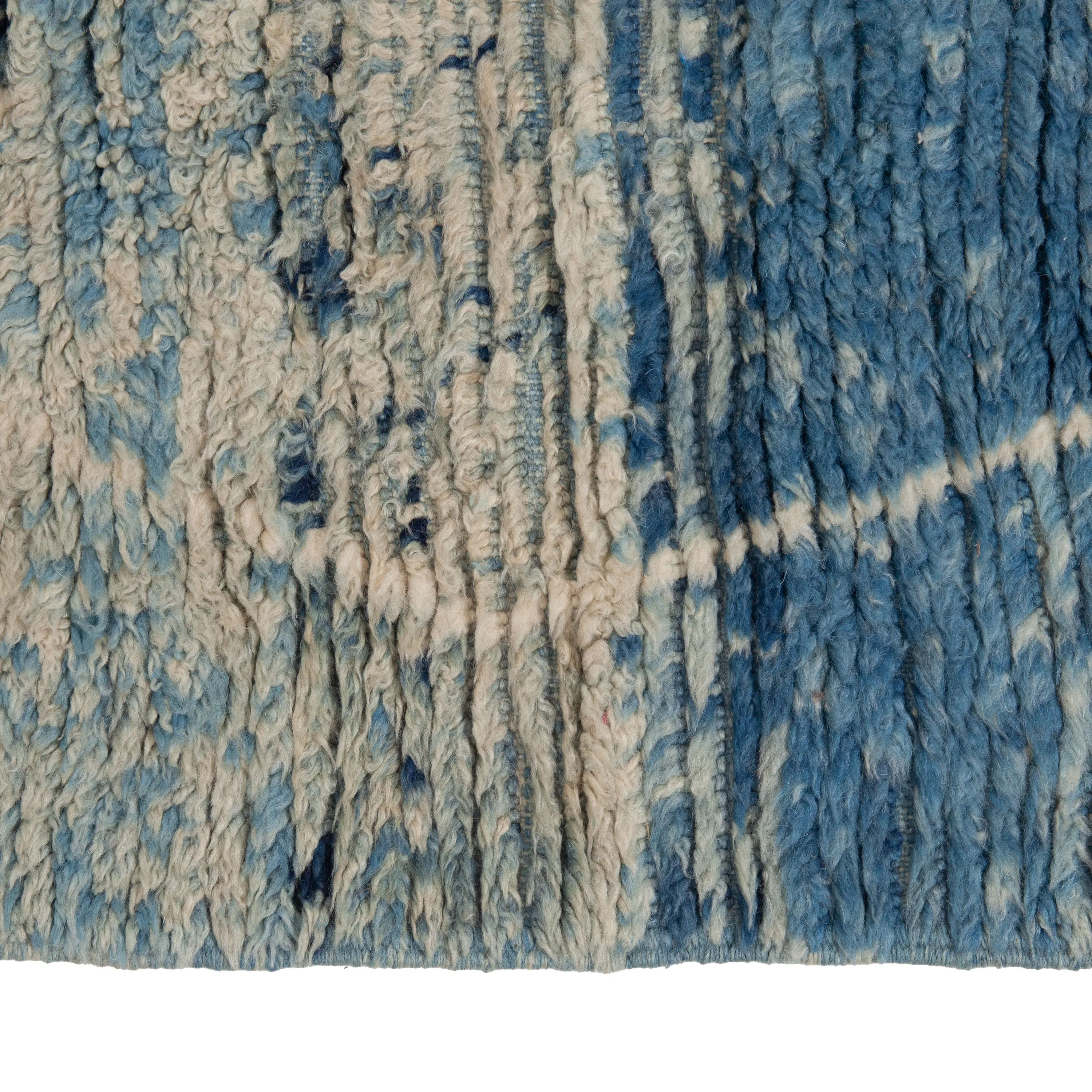 Blue Casablanca Moroccan Wool Rug - 16' x 30'1"