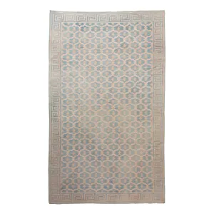 Blue Flatweave Cotton Rug - 9'3" x 17'3"