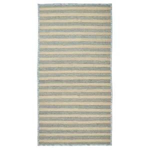Blue Flatweave Wool Rug - 9' x 17'7"