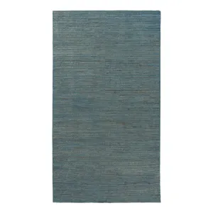 Blue Modern Wool Rug - 5'1" x 11'7"