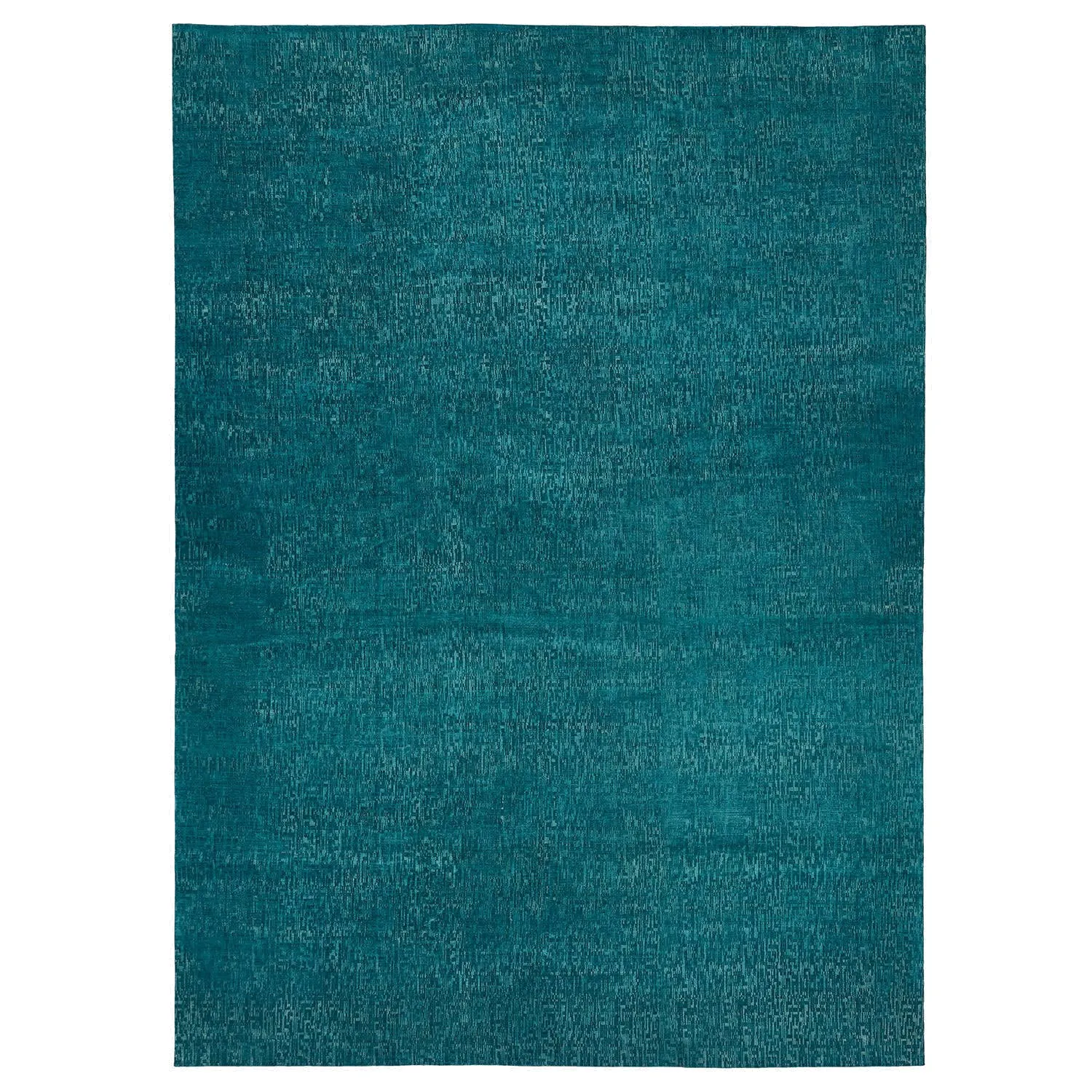Blue Overdyed Wool Rug - 14'2" x 20'1"