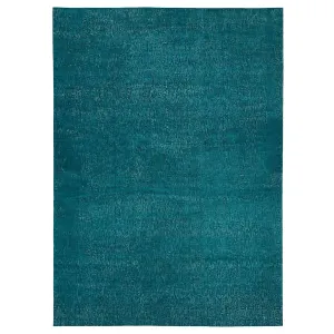 Blue Overdyed Wool Rug - 14'2" x 20'1"