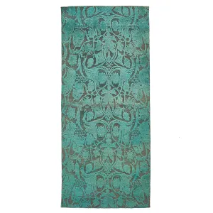 Blue Overdyed Wool Rug - 3'6" x 8'