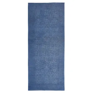 Blue Overdyed Wool Rug - 6' x 6'