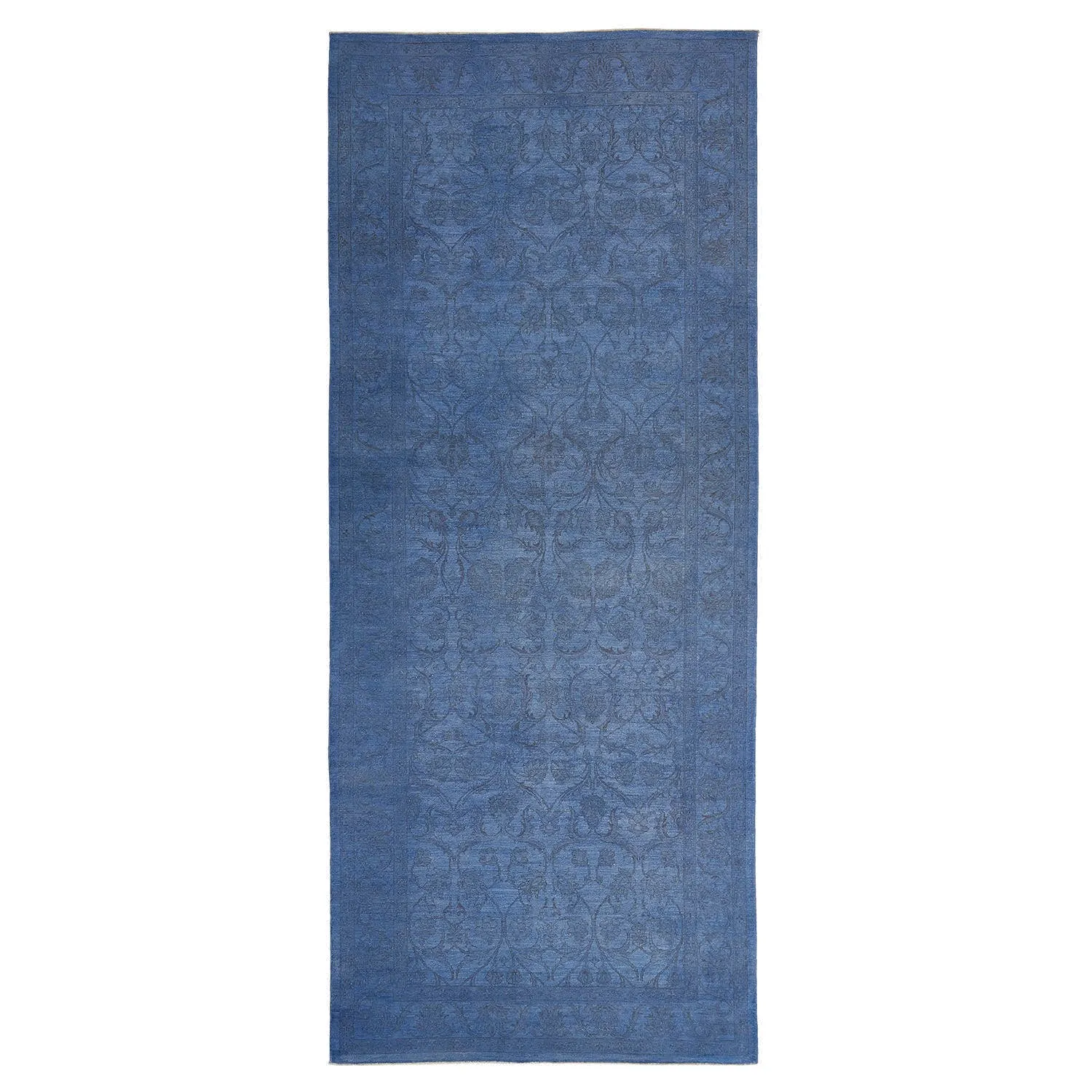 Blue Overdyed Wool Rug - 6' x 6'
