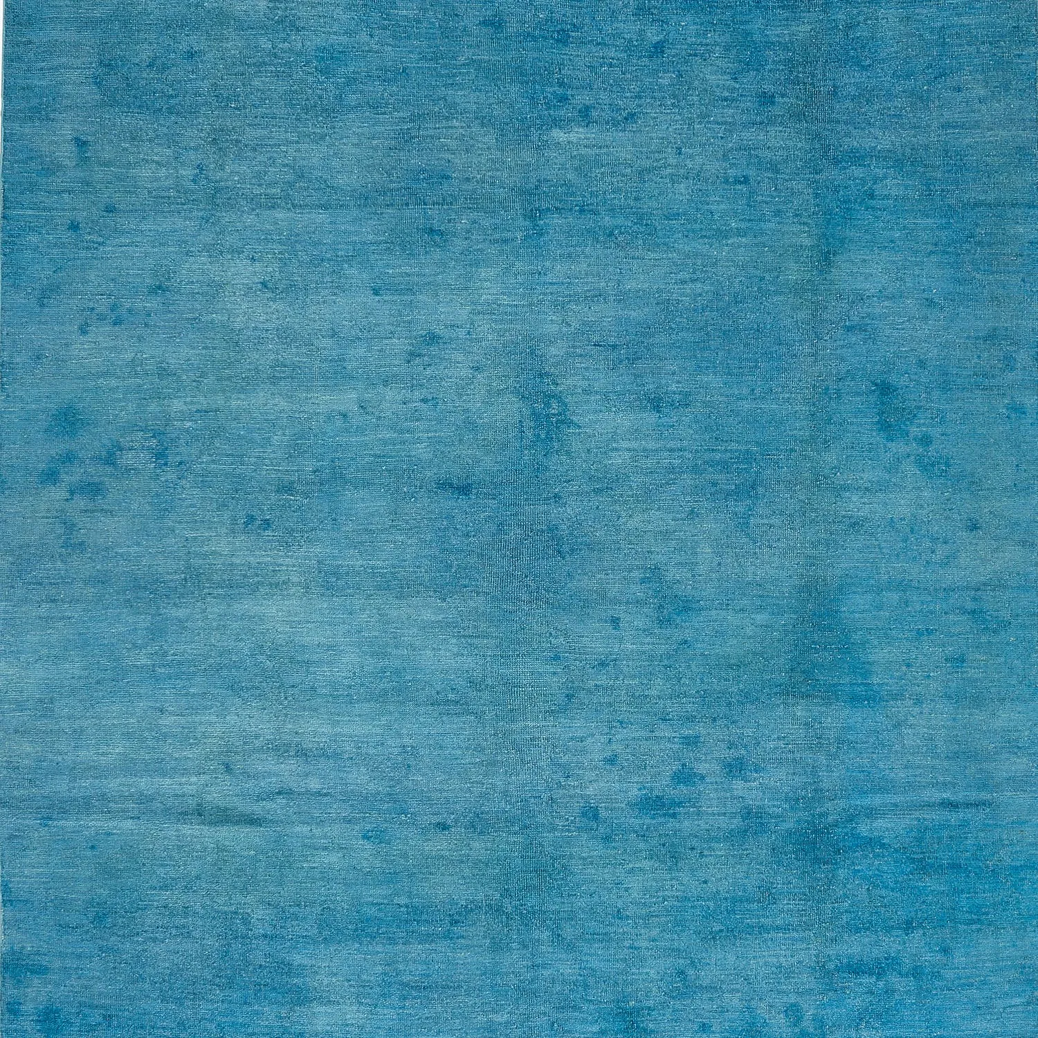 Blue Overdyed Wool Rug - 7'3" x 13'11"