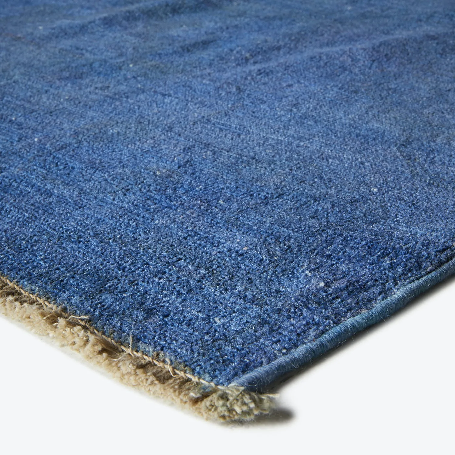 Blue Overdyed Wool Runner - 5'9" x 15'3"