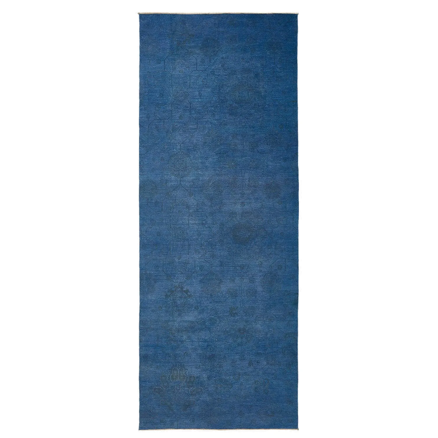 Blue Overdyed Wool Runner - 5'9" x 15'3"