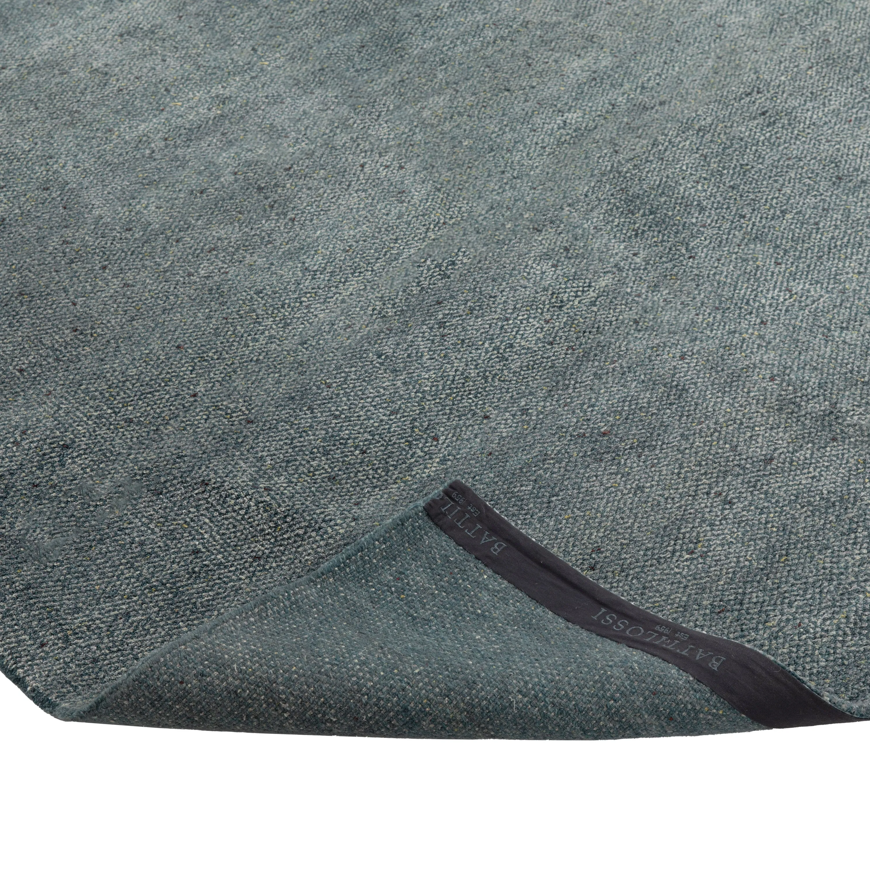 Blue Stelle Contemporary Tibetan Wool Silk Blend Rug - 9' x 12'