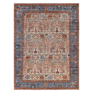 Blue Traditional Serapi Wool Rug - 9' x 11'10"