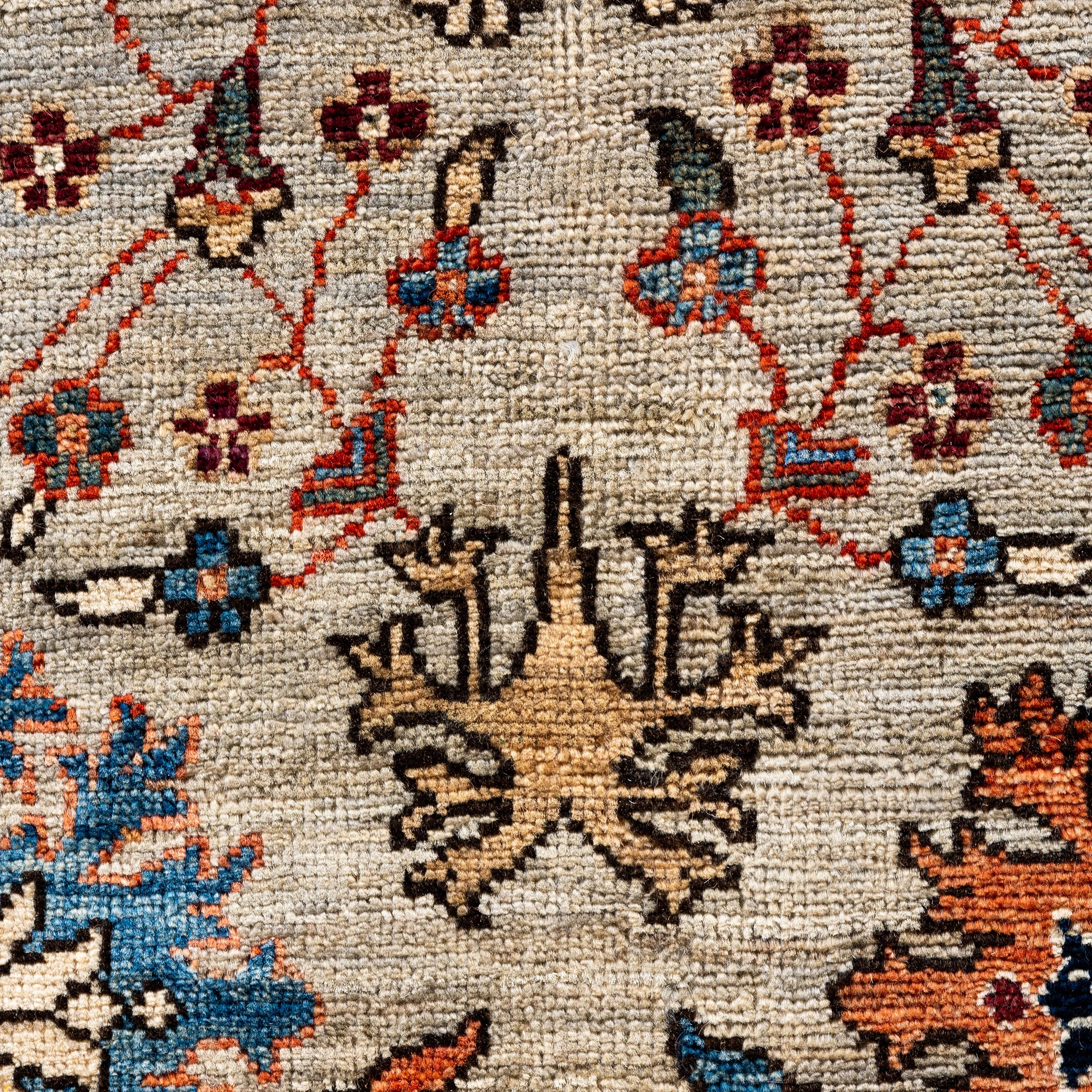 Blue Traditional Serapi Wool Rug - 9' x 11'10"