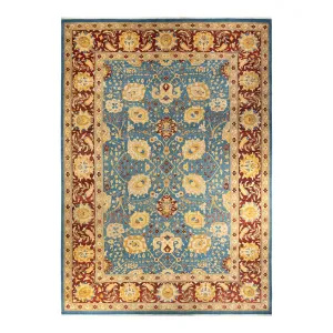 Blue Traditional Wool Rug - 12'1" x 17'3"