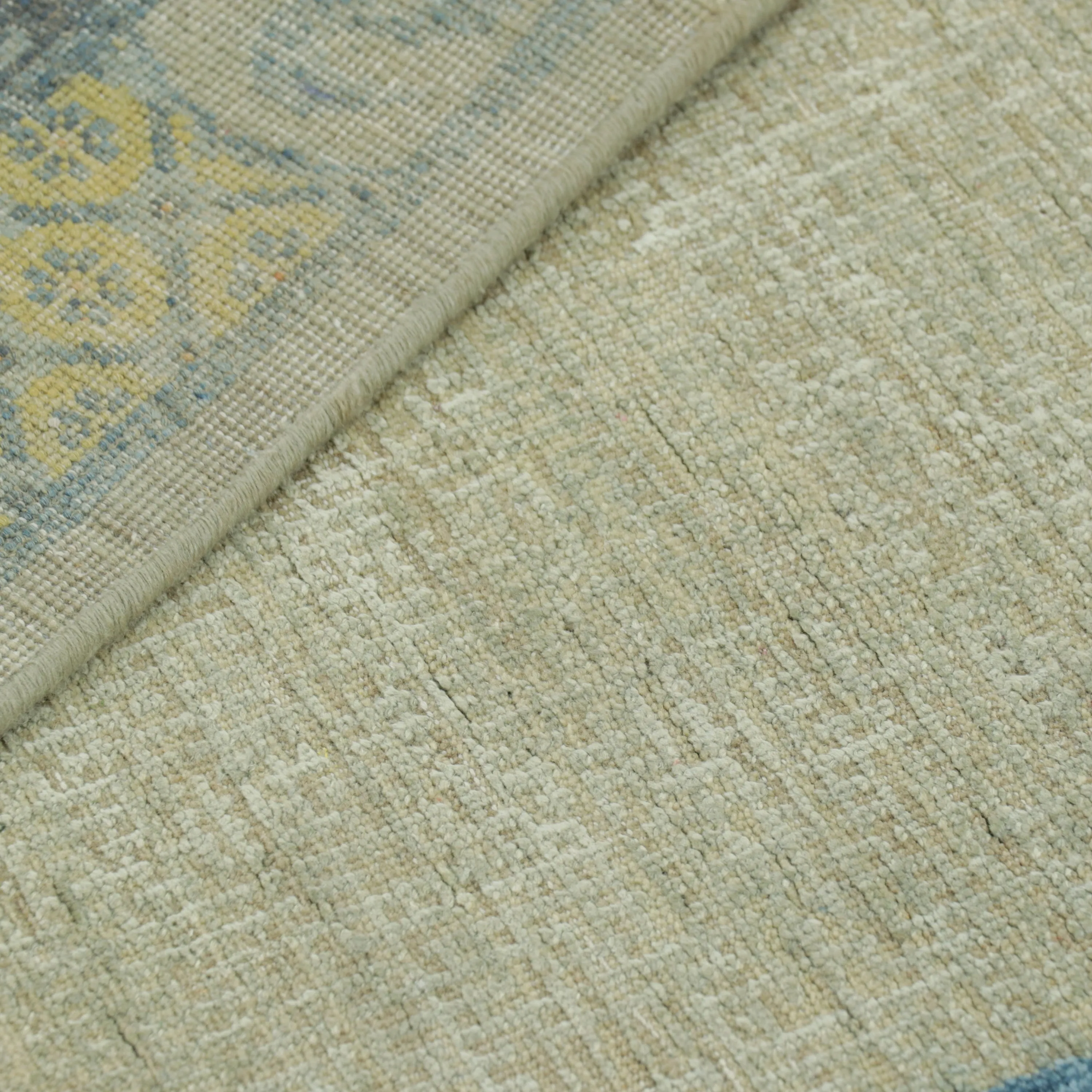 Blue Traditional Wool Silk Rug - 7'11" x 10'