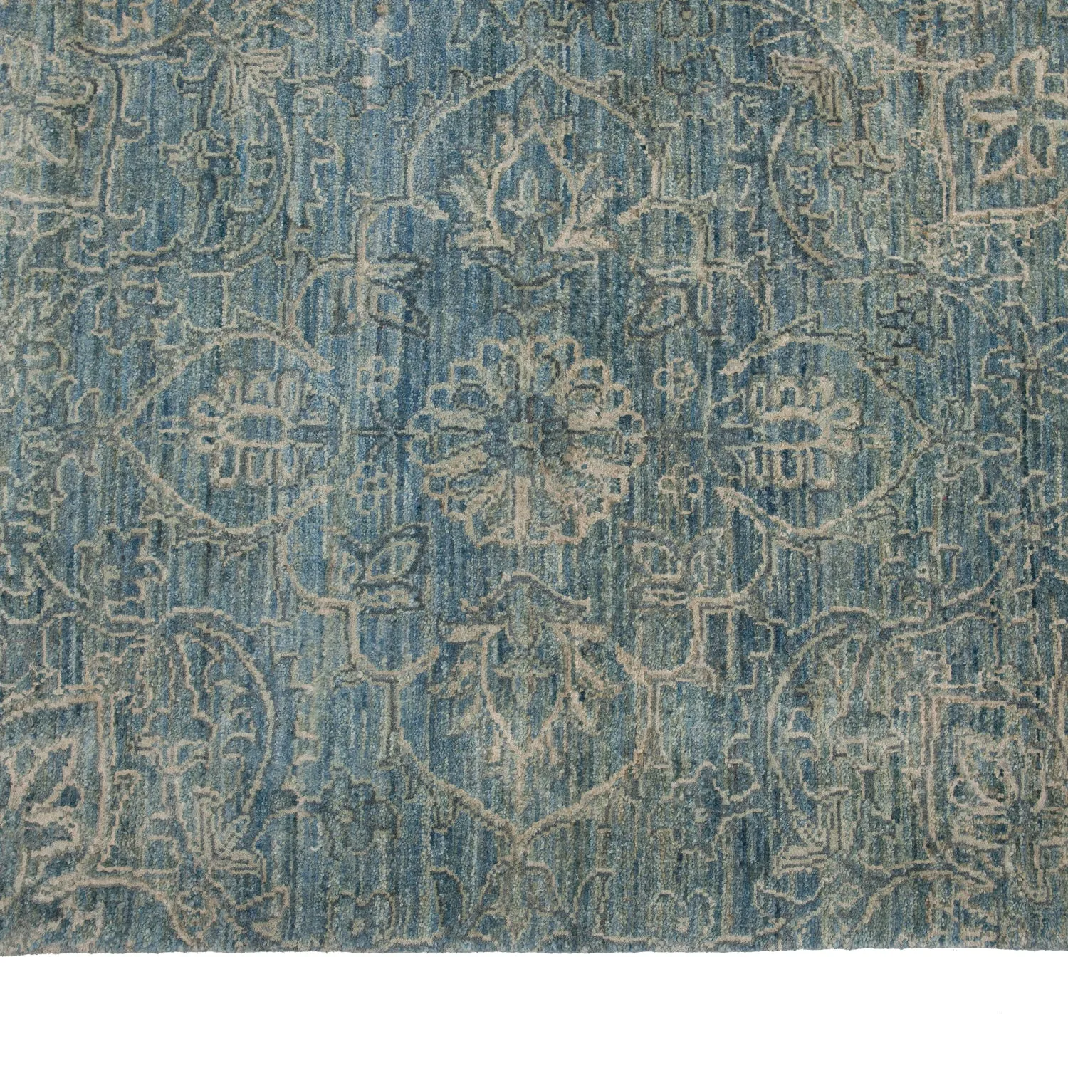 Blue Transitional Silk Rug - 18'11" x 30'4"