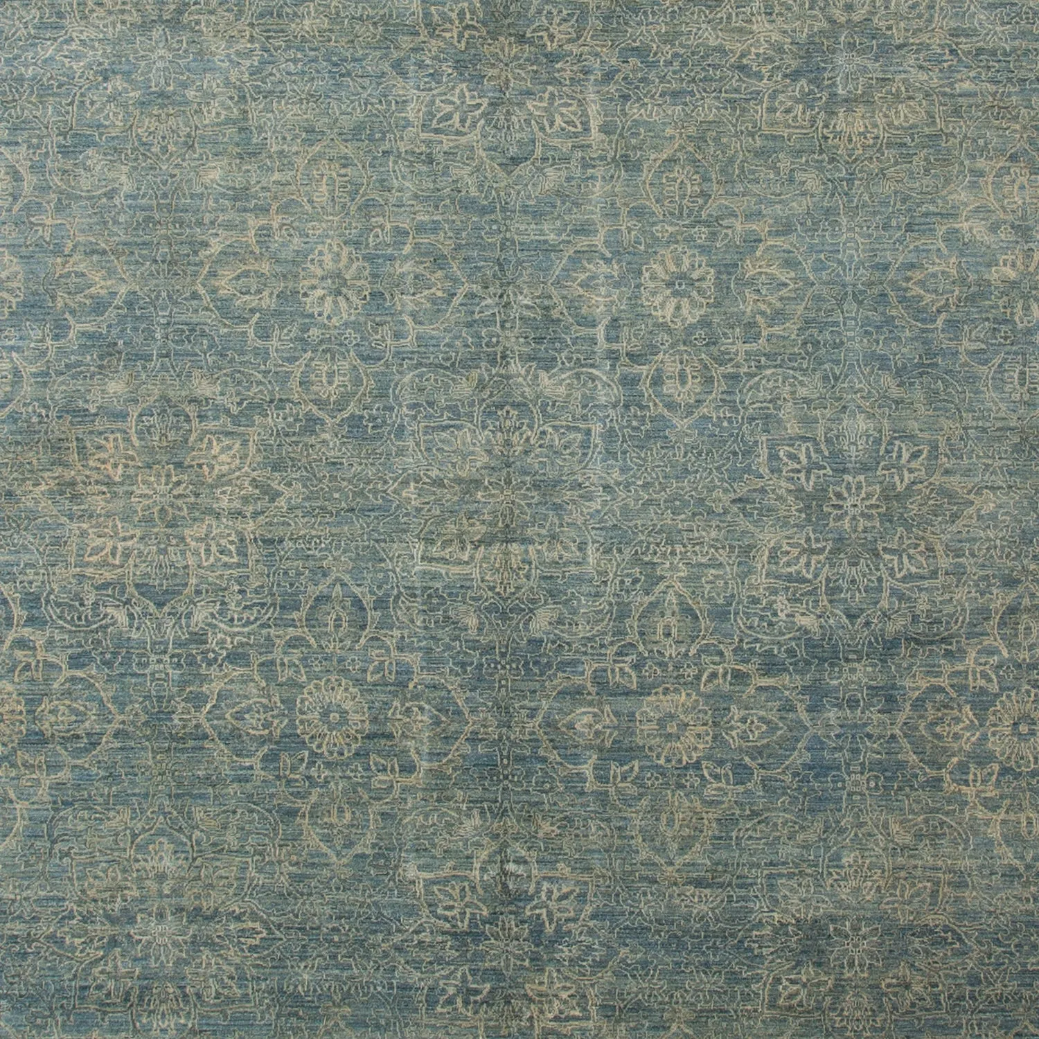 Blue Transitional Silk Rug - 18'11" x 30'4"