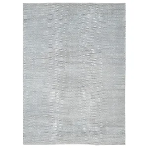 Blue Transitional Wool Cotton Blend Rug - 12' x 16'