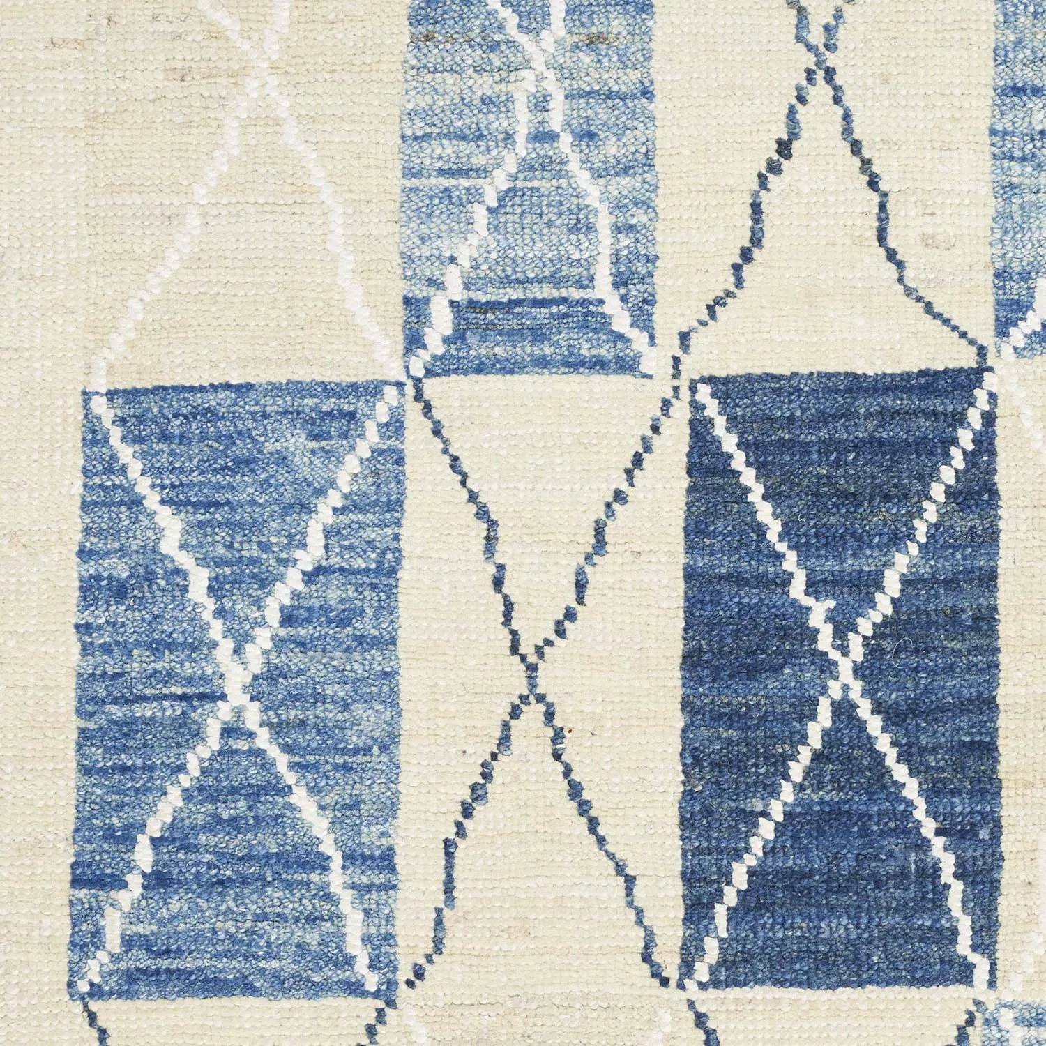Blue Transitional Wool Rug - 9'1" x 14'