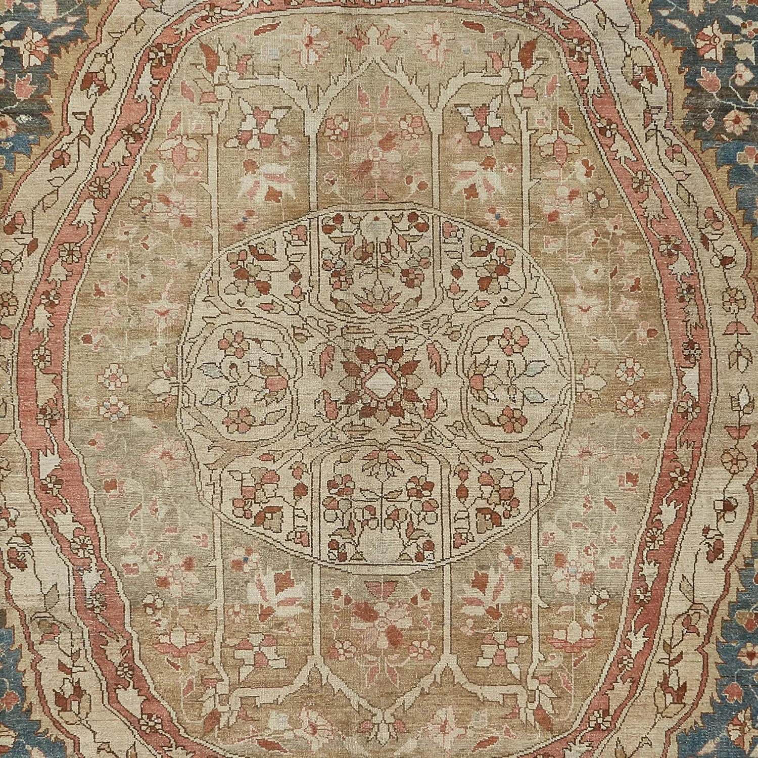 Blue Vintage Sabideh Wool Rug - 9'11" x 16'6"